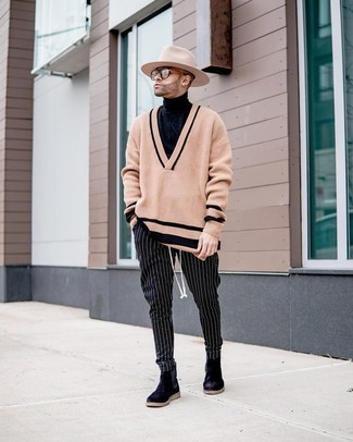Vertikal gestreifte Chinohose kombinieren – 762+ Herren Outfits
