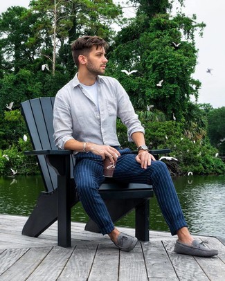 Vertikal gestreifte Chinohose kombinieren – 762+ Herren Outfits