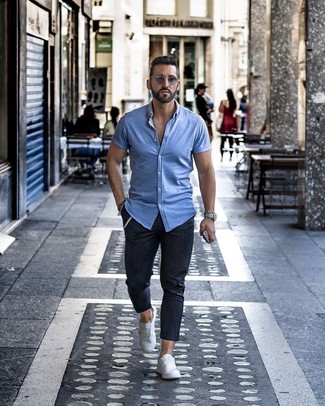 Vertikal gestreifte Chinohose kombinieren – 762+ Herren Outfits