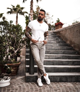 Vertikal gestreifte Chinohose kombinieren – 762+ Herren Outfits