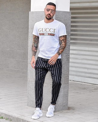 Vertikal gestreifte Chinohose kombinieren – 762+ Herren Outfits