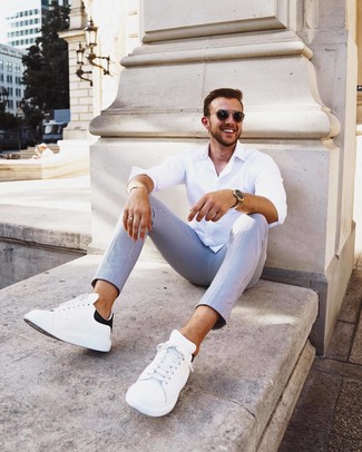 Vertikal gestreifte Chinohose kombinieren – 762+ Herren Outfits