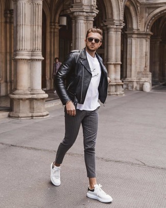 Vertikal gestreifte Chinohose kombinieren – 762+ Herren Outfits