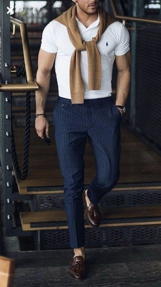 Vertikal gestreifte Chinohose kombinieren – 762+ Herren Outfits