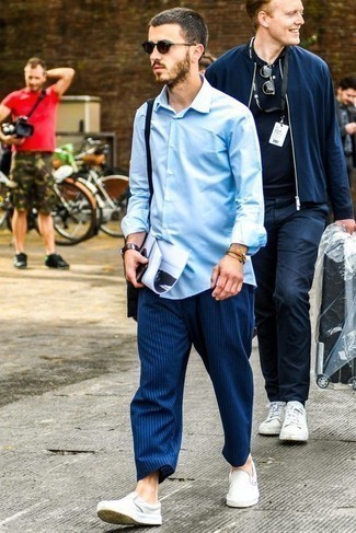 Vertikal gestreifte Chinohose kombinieren – 762+ Herren Outfits