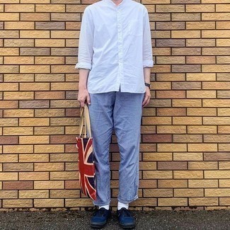 Vertikal gestreifte Chinohose kombinieren – 762+ Herren Outfits