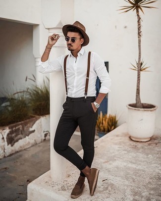 Vertikal gestreifte Chinohose kombinieren – 382 Casual Herren Outfits