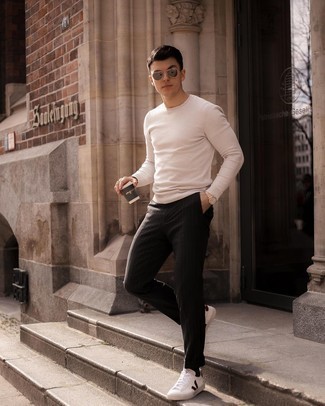 Vertikal gestreifte Chinohose kombinieren – 762+ Herren Outfits