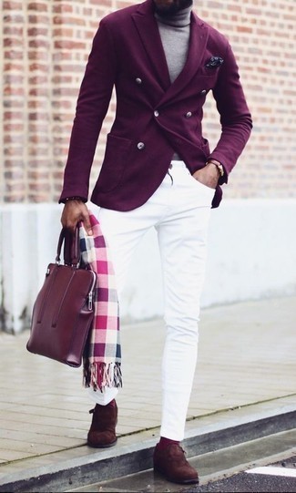 Violette Taschen kombinieren – 16 Herren Outfits warm Wetter
