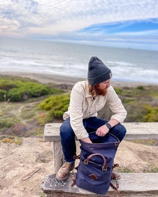 Violette Taschen kombinieren – 16 Herren Outfits warm Wetter