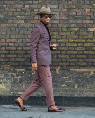 Violettes Sakko kombinieren – 115 Herren Outfits