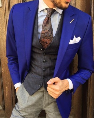 Violettes Sakko kombinieren – 115 Herren Outfits