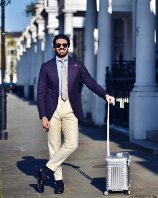 Violettes Sakko kombinieren – 115 Herren Outfits