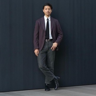 Violettes Sakko kombinieren – 115 Herren Outfits