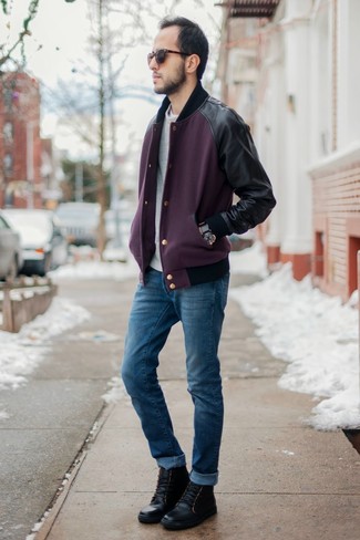 Violette Jacke kombinieren – 189 Herren Outfits