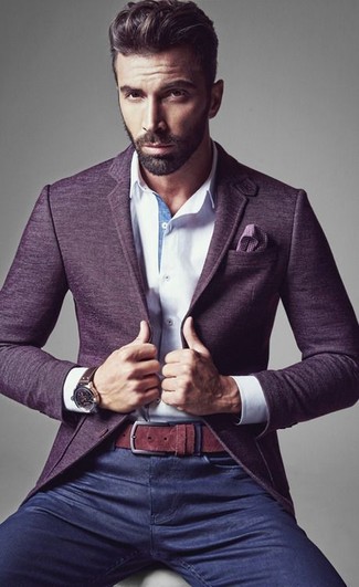 Violette Jacke kombinieren – 189 Herren Outfits