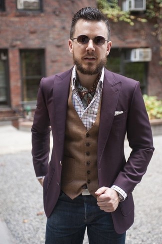 Violette Jacke kombinieren – 189 Herren Outfits