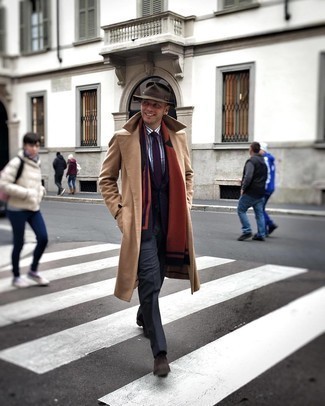 Violette Krawatte kombinieren – 3 Winter Herren Outfits