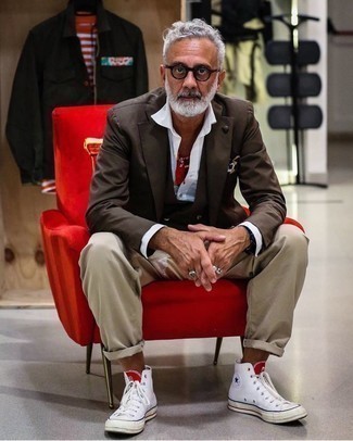 Wie Weste mit hoher Sneakers zu kombinieren – 19 Herren Outfits