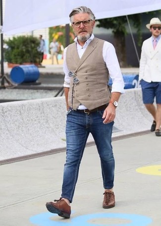 Wie Weste mit enger Jeans zu kombinieren – 61 Herren Outfits