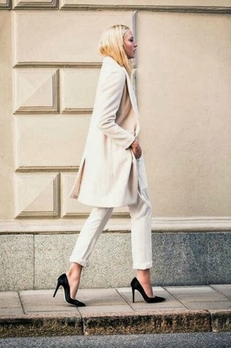 weißer Mantel von Roberto Cavalli