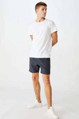 dunkelblaue Shorts von CODE-ZERO