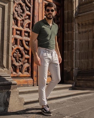 Welche Polohemden mit weißer und schwarzer Chinohose zu tragen – 261 Herren Outfits