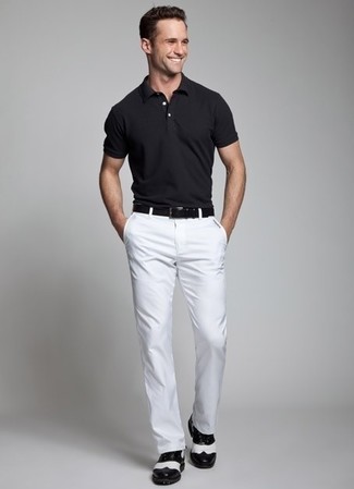 Welche Polohemden mit weißer und schwarzer Chinohose zu tragen – 261 Herren Outfits