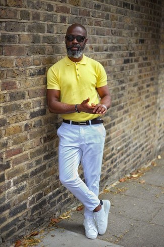 Welche Polohemden mit weißer und schwarzer Chinohose zu tragen – 261 Herren Outfits