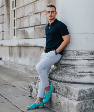 Welche Polohemden mit weißer und schwarzer Chinohose zu tragen – 261 Herren Outfits