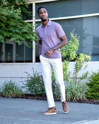 Welche Polohemden mit weißer und schwarzer Chinohose zu tragen – 261 Herren Outfits