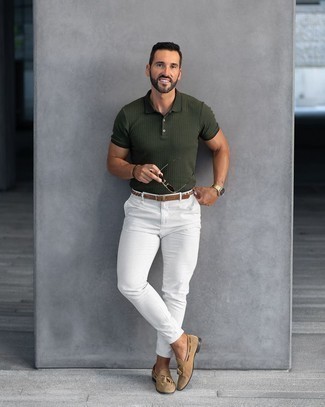 Welche Polohemden mit weißer und schwarzer Chinohose zu tragen – 261 Herren Outfits