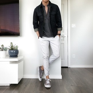 Welche Polohemden mit weißer und schwarzer Chinohose zu tragen – 261 Herren Outfits