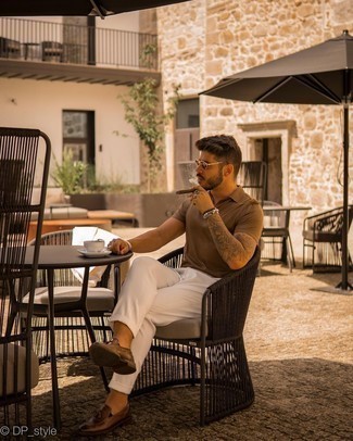 Welche Polohemden mit weißer und schwarzer Chinohose zu tragen – 261 Herren Outfits
