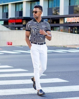 Welche Polohemden mit weißer und schwarzer Chinohose zu tragen – 261 Herren Outfits
