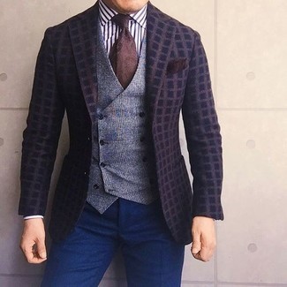 Weißes und schwarzes vertikal gestreiftes Businesshemd kombinieren – 1611+ Herren Outfits