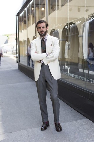 Weißes und schwarzes vertikal gestreiftes Businesshemd kombinieren – 1611+ Herren Outfits