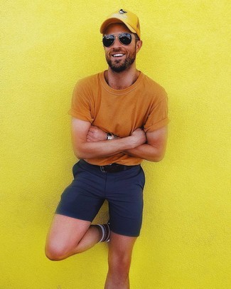 Weiße und blaue horizontal gestreifte Socken kombinieren – 257 Herren Outfits