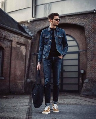 Weiße und blaue horizontal gestreifte Socken kombinieren – 257 Herren Outfits