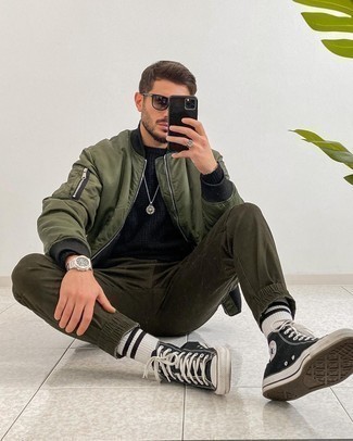 Weiße und blaue horizontal gestreifte Socken kombinieren – 257 Herren Outfits