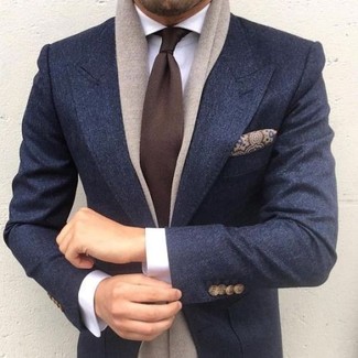 Wie weißes und blaues Hemd mit blauer Jacke zu kombinieren – 1066+ Elegante Herren Outfits