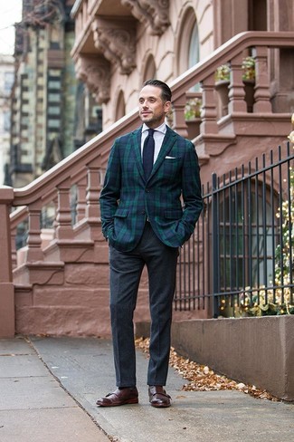 Wie weißes und blaues Hemd mit blauer Jacke zu kombinieren – 1066+ Elegante Herren Outfits