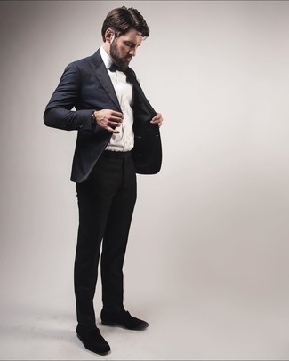 Wie weißes und blaues Hemd mit blauer Jacke zu kombinieren – 1066+ Elegante Herren Outfits