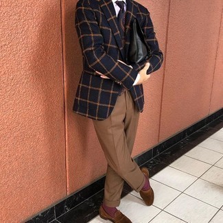 Wie weißes und blaues Hemd mit blauer Jacke zu kombinieren – 1066+ Elegante Herren Outfits