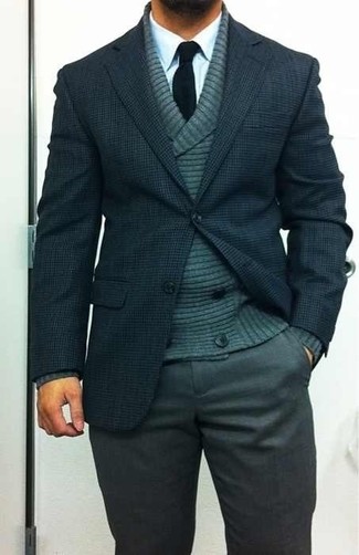 Wie weißes und blaues Hemd mit blauer Jacke zu kombinieren – 1066+ Elegante Herren Outfits