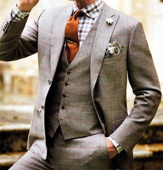 Weißes und dunkelblaues Langarmhemd mit Vichy-Muster kombinieren – 268 Herren Outfits