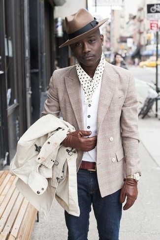 Weiße und dunkelblaue Weste kombinieren – 70 Herren Outfits