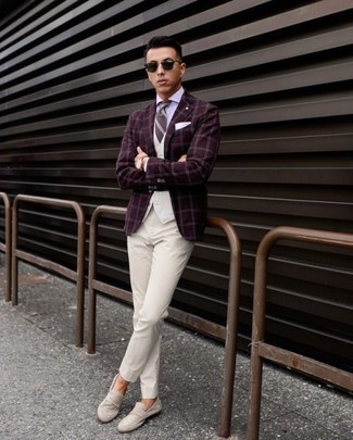 Weiße und dunkelblaue Weste kombinieren – 70 Herren Outfits