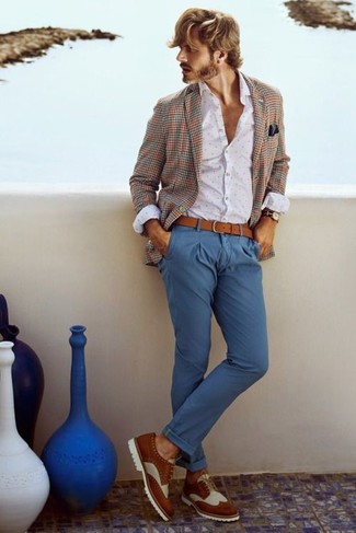 Weiße und rote und dunkelblaue horizontal gestreifte Uhr kombinieren – 28 Herren Outfits