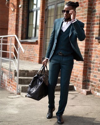 Weiße und rote und dunkelblaue horizontal gestreifte Uhr kombinieren – 28 Herren Outfits